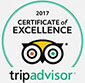 Certificate of Excellence 2017 TripAdvisor