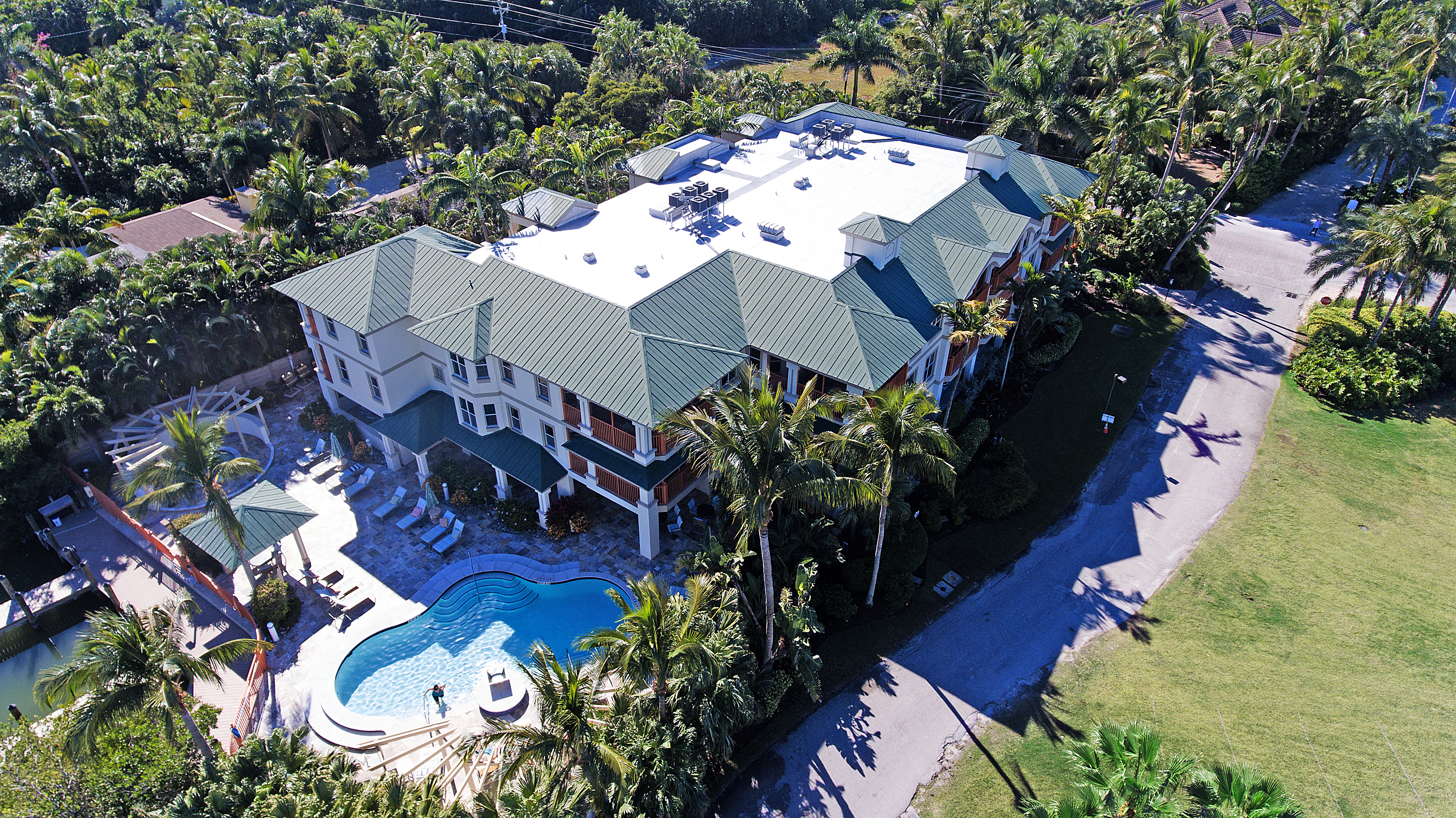 Aerial View of Harbour View Villa